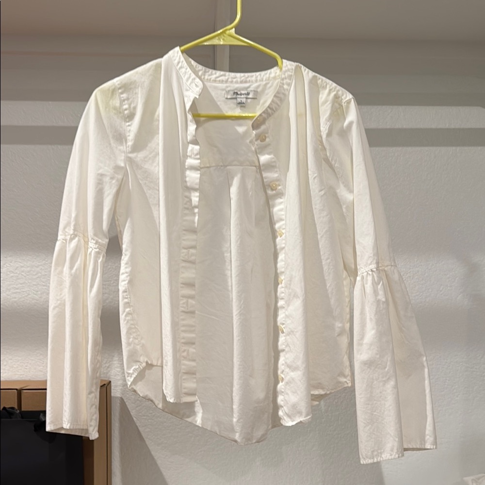 Madewell White Button Down Shirt
